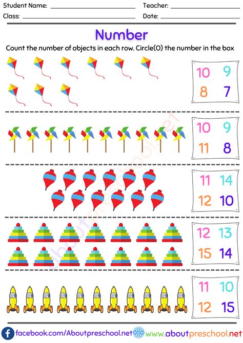 counting worksheets for kindergarten|Counting Worksheets for Kindergarten PDF .